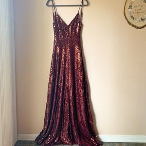 Hazel and Olive Waltz Burgundy Dress